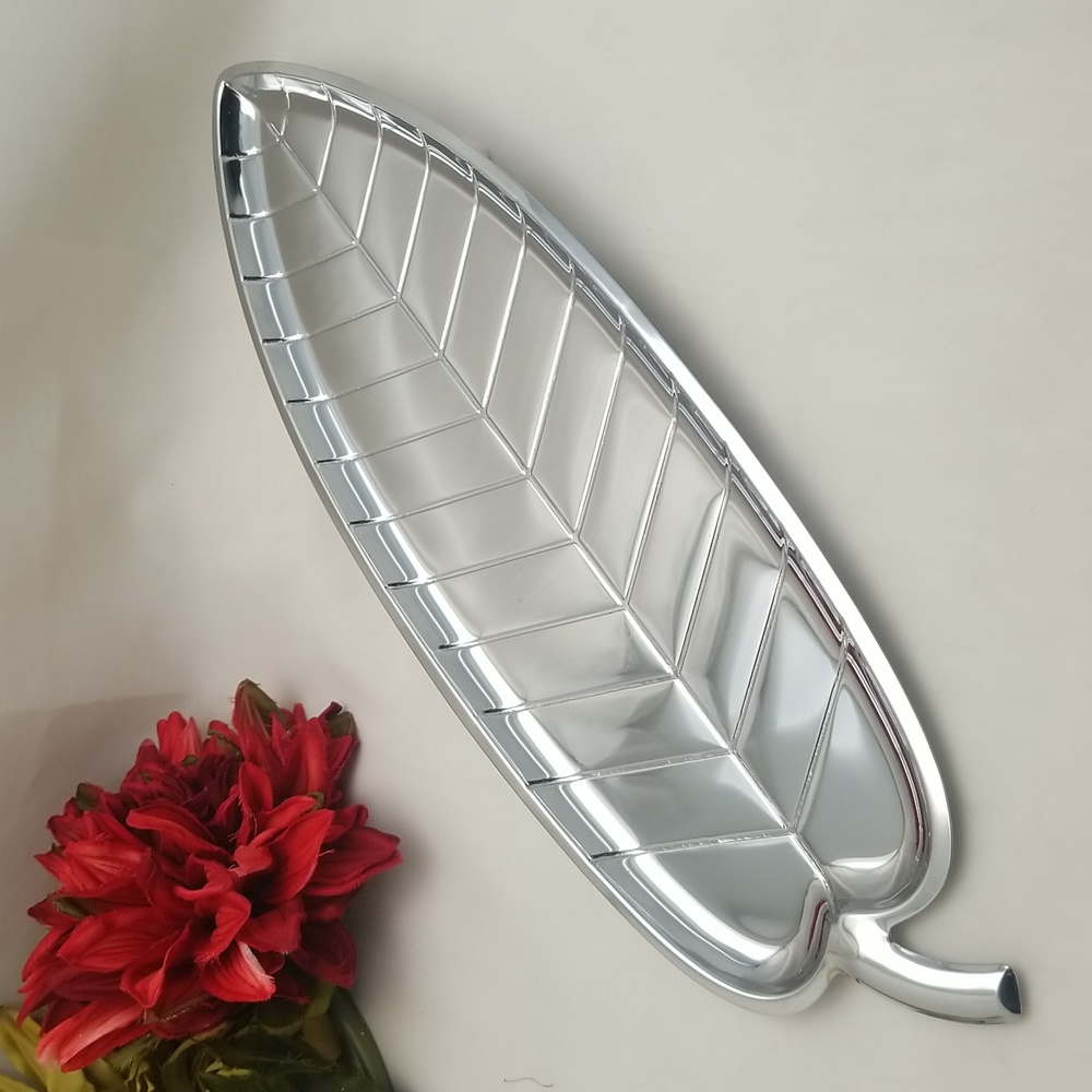 Mid Century Chrome Emson Banana Leaf Tray